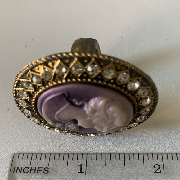 Cameo ring purple stretch - Picture 8 of 12